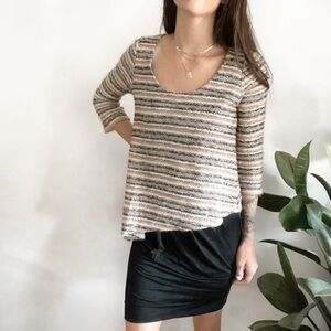 Anthropologie Amadi Knit Layered Mini Dress